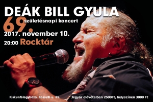 2017. 11. 10: Deák Bill Gyula